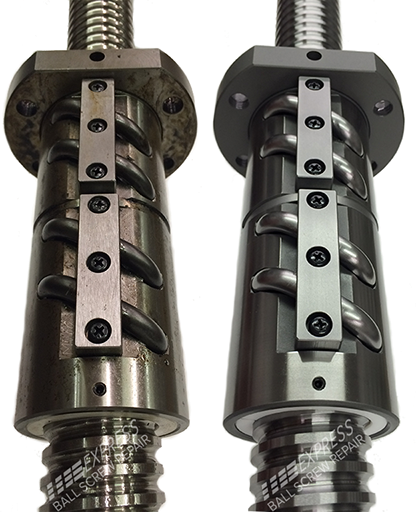 Y axis ball screw assembly from an OKK MCH 600 horizontal machining center